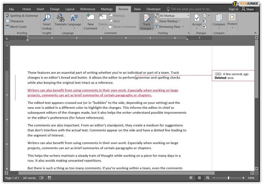 remove comments in microsoft word for mac version 16.10